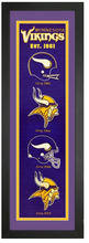 Minnesota Vikings NFL Heritage Framed Embroidery