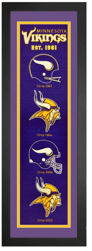 Minnesota Vikings NFL Heritage Framed Embroidery