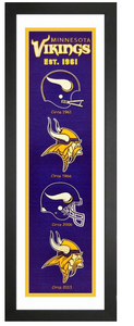 Minnesota Vikings NFL Heritage Framed Embroidery