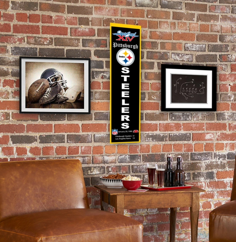 Super Bowl XIV Heritage Banner ManCave Decor super-bowl-xiv-heritage-banner-mancave-decor