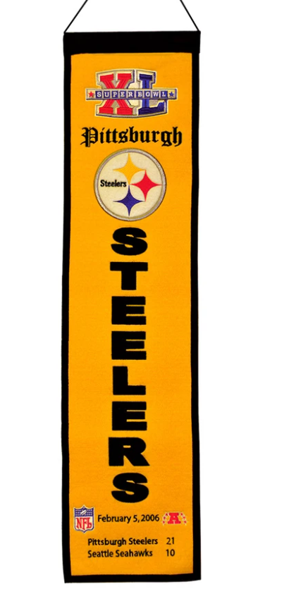 Pittsburgh Steelers Super Bowl Champs Banner