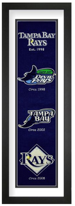 Tampa Bay Rays Heritage Framed Embroidery